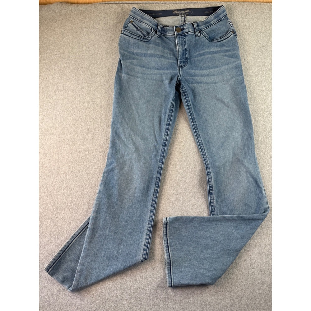 Wrangler Willow Ultimate Riding Jeans Light Wash Bootcut Denim 9x36 10WRW60AR